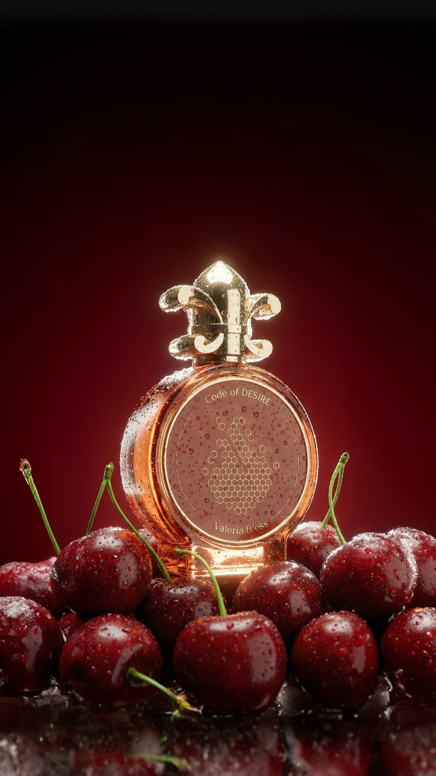 Valeria Bless, Owner of Niche Perfume Brand VALERIA BLESS with "Code of Desire" Perfume Cherry Notes